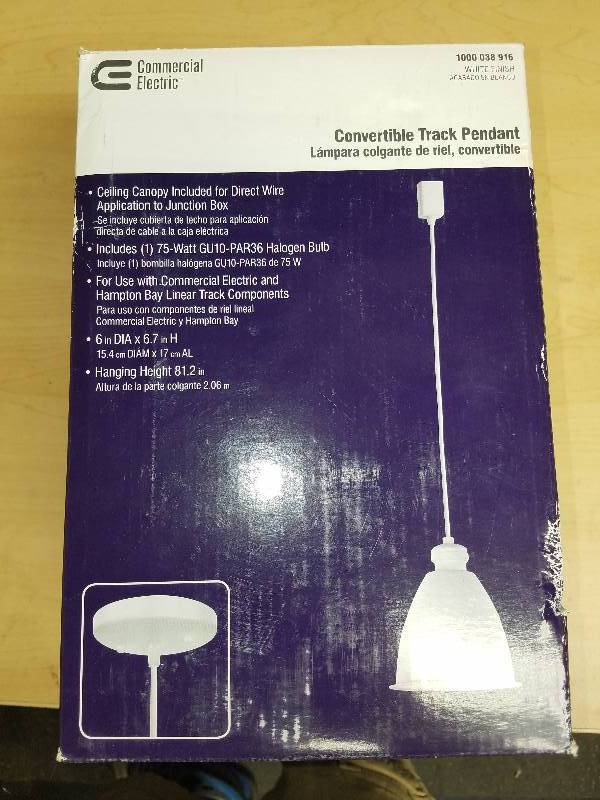 lot 1757 image: Convertible Track Pendents- White