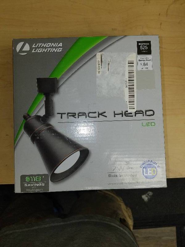 lot 1791 image: Lithonia Lighting Bronze LED track head