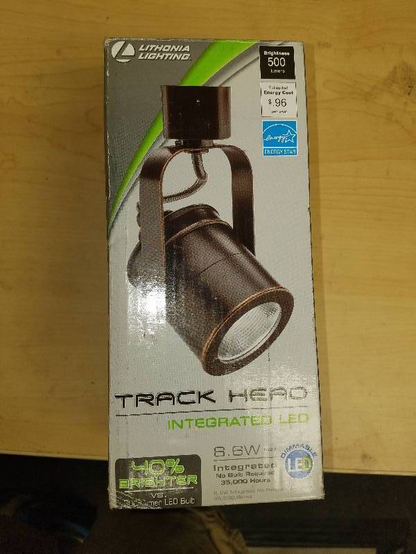 lot 1792 image: Lithonia Lighting Bronze LED track head