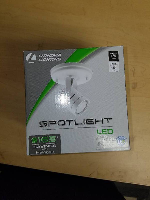 lot 1796 image: Lithonia Lighting White LED Spot Light