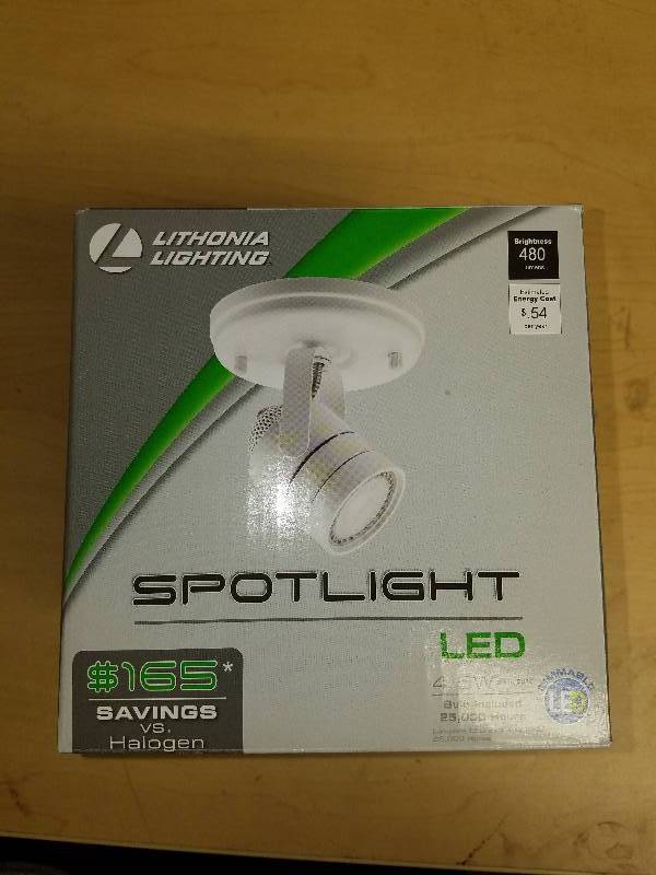 lot 1799 image: Lithonia Lighting White LED Spot Light