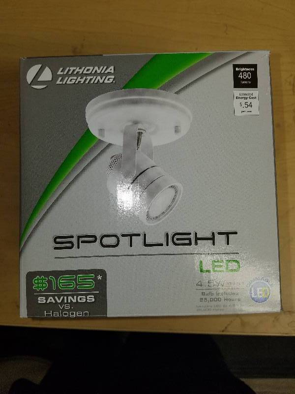 lot 1800 image: Lithonia Lighting White LED Spot Light