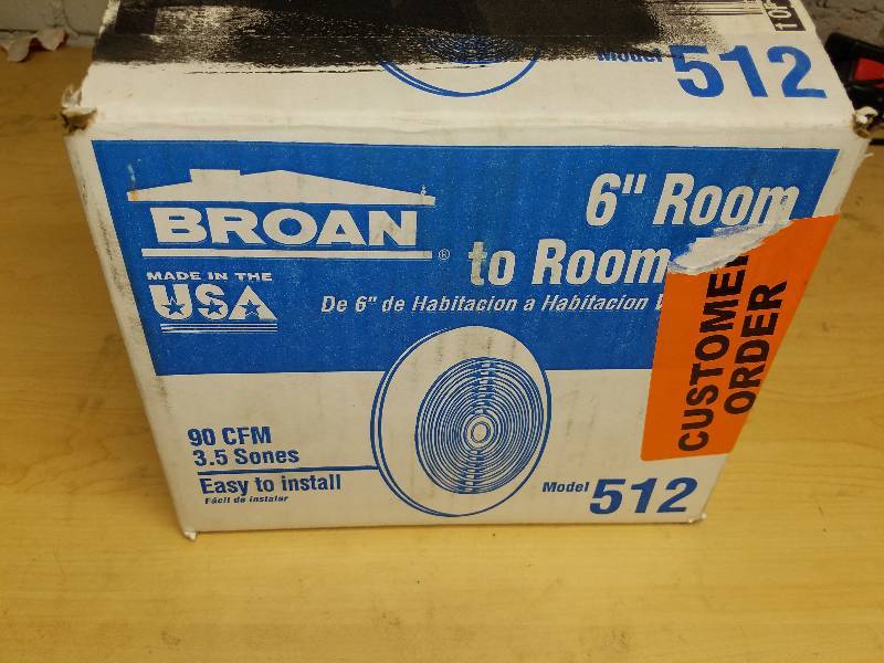 lot 1813 image: Broan 6 Room-to-room Fan