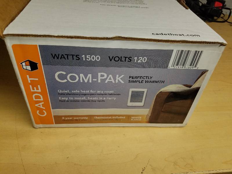 lot 1815 image: Cadet Com-Pak Wall Heater