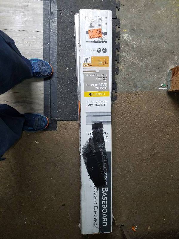 lot 1818 image: Cadet baseboard Heater 48