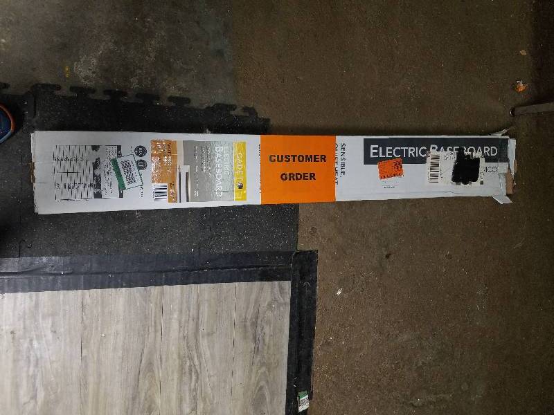 lot 1819 image: Cadet baseboard Heater 48