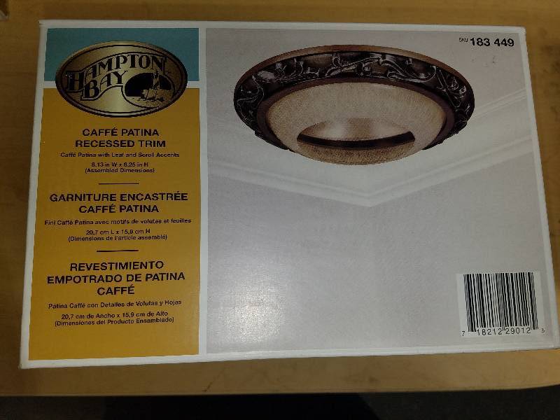 lot 1878 image: Hampton Bay Caffe Patina Recessed Trim
