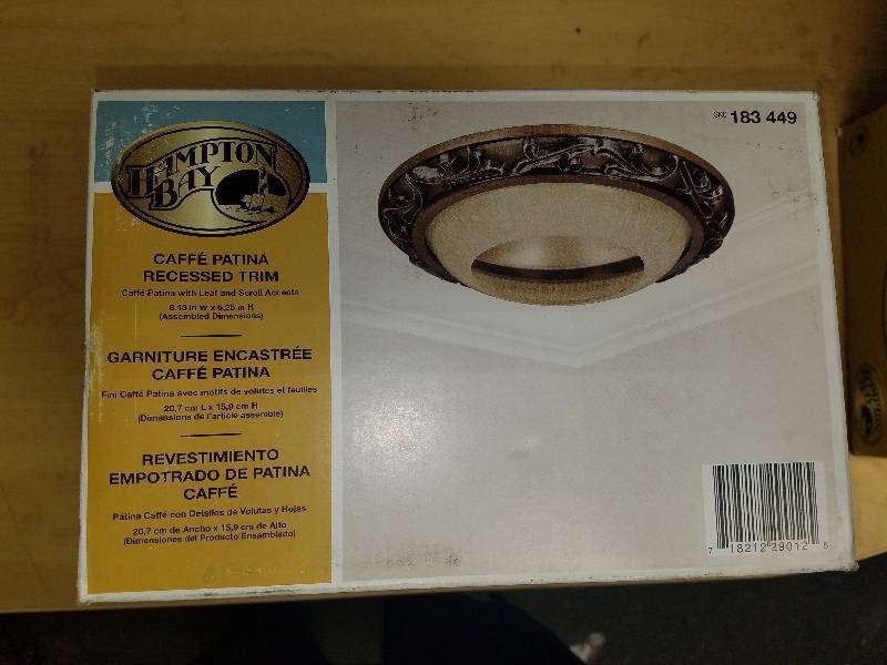 lot 1879 image: Hampton Bay Caffe Patina Recessed Trim