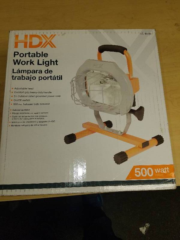 lot 1898 image: HDX Work Light
