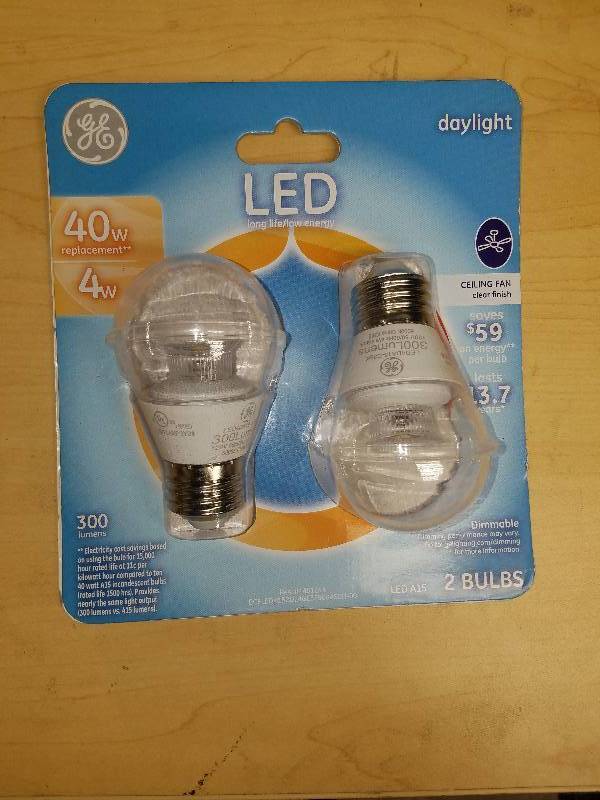 lot 1918 image: GE 40 watt dimmable A15