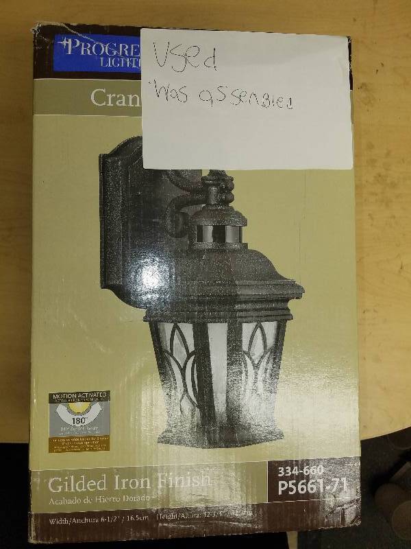 lot 1927 image: Progress lighting cranbrook Collection Wall Lantern