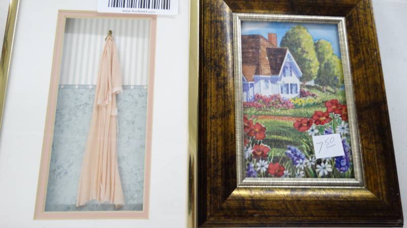 lot 279 image: Candles holders, candles, pictures.