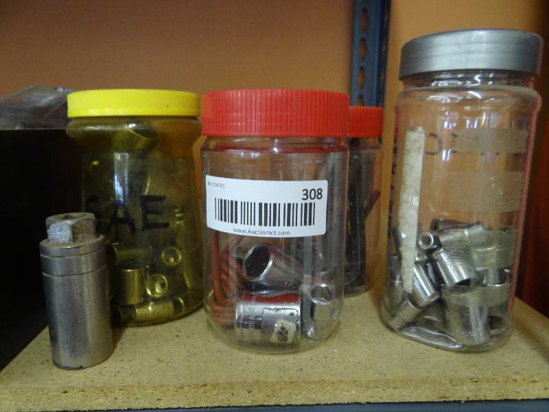 lot 308 image: Lot of various sized Alan wrenches & sockets.