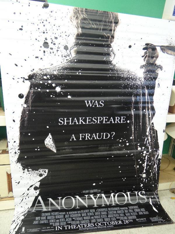 lot 321 image: Anonymous vinyl poster 7 x 5.