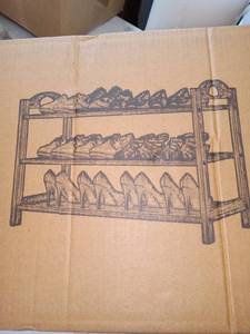 lot 17664 image: UDEAR 3 tier Shoe Rack New