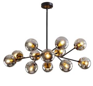 lot 17672 image: $199.98 Retail ddlldeshi 12 lights modern chandelier with globe glass shade