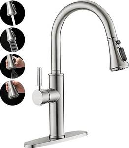 lot 17673 image: Kitchen Faucet by Rulia Stainless Steel New