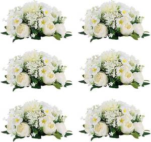 lot 17696 image: 6 pcs. Wedding Party Decorative Artificial Flower Balls $ 52.95 retail