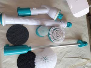 lot 17705 image: Cordless Electric Spin Scrubber Rechargeable Used