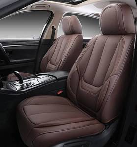 lot 17706 image: Coverado Brown Leather Front Seat Covers $119.98 retail