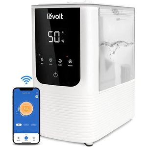 lot 17725 image: LEVOIT OasisMist Smart Cool and Warm Mist Humidifiers for Room Ultrasonic Top Fill Vaporizers for Largeroom 4.5L LV450S White