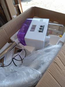 lot 17732 image: Professional 3 in 1 Facial Steamer with Magnifying Glass LED Lighting