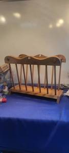lot 1812 image: Wooden magazine rack