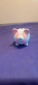 lot 1816 image: Blue piggy bank
