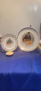 lot 1832 image: 2 president and mrs john f kennedy plate