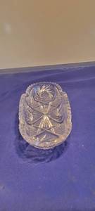 lot 1839 image: Cut glass dish