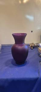 lot 1848 image: Nine inch purple vase
