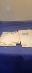 lot 1909 image: Two cross stitch Is pillow cases