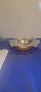 lot 1948 image: Emerald tinted bowl