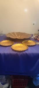 lot 1958 image: Large tray is metal small trays are plastic.