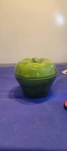 lot 1969 image: Green apple canister