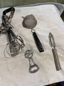 lot 5215 image: Vintage kitchen utensils