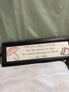 lot 5230 image: 18 12�� x 6�� sign(life isn��t about waiting
