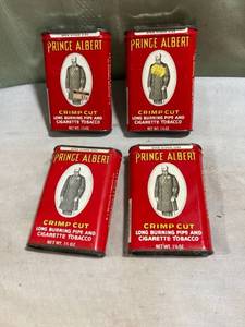 lot 5250 image: 4) prince, Albert cigarette, tobacco tins