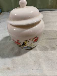 lot 7687 image: 6�� x 4 12�� bird jar candle