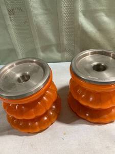 lot 7788 image: 2) 4 12 inch tall 4 12 inch base candleholders