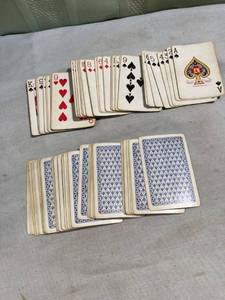 lot 7832 image: 2) of cards old with case