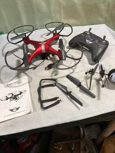 lot 7873 image: Sky rider eagle, three pro quad copper drone with Wi-Fi camera untested