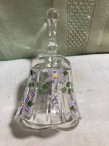 lot 7888 image: 4�� Fenton, china bell, Hand painted in the USA