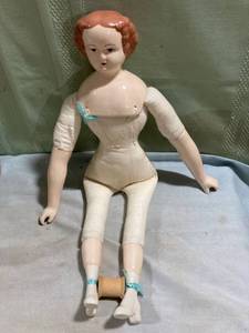 lot 7974 image: 17 inch porcelain doll