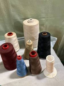lot 7985 image: 8) spools of miscellaneous thread