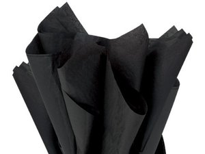 lot 7079 image: A1 Bakery Supplies Black Bulk Tissue Paper 15 x 20-100 Sheets Premium Tissue Paper