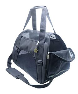 lot 7128 image: ZaneSun Cat Carrier,Soft-Sided Pet Travel Carrier for Cats,Dogs Puppy Comfort Portable Foldable Pet Bag Airline Approved (Medium-Black)