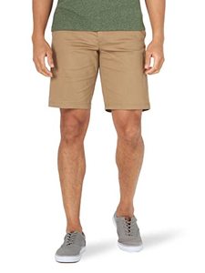 lot 7203 image: Lee Mens Big & Tall Extreme Motion Flat Front Short, Original Khaki, 52
