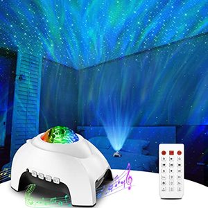 lot 7226 image: Rossetta Star Projector, Galaxy Projector for Bedroom, Bluetooth Speaker and White Noise Aurora Projector, Night Light Projector for Kids Adults Gaming Room, Home Theater, Ceiling, Room Decor