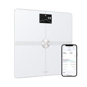lot 7228 image: Withings Body - Digital Wi-Fi Smart Scale with Automatic Smartphone App Sync, Full Body Composition Including, Body Fat, BMI, Water Percentage, Muscle & Bone Mass, with Pregnancy Tracker & Baby Mode